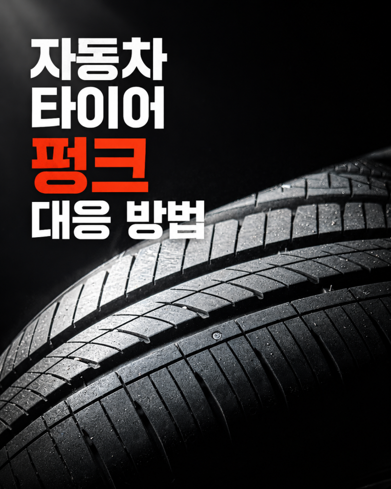 자동차 타이어 펑크시 보험 긴급출동 수리 처리방법