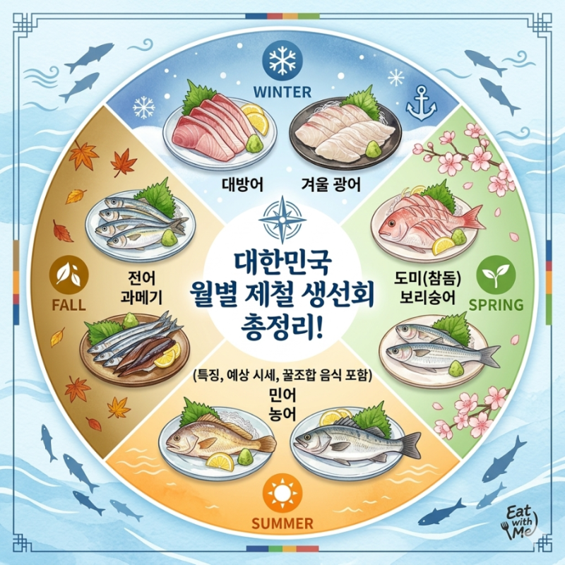 여름 제철회는 농어! 월별 제철 생선회 총정리! 계절별 특징, 예상 가격부터 어울리는 음식 ....