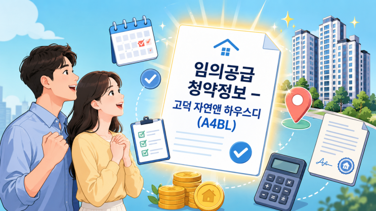  고덕 자연앤 하우스디 임의공급 3차 청약 총정리 | 38세대 98 분양가·일정·자격 완벽 가이드