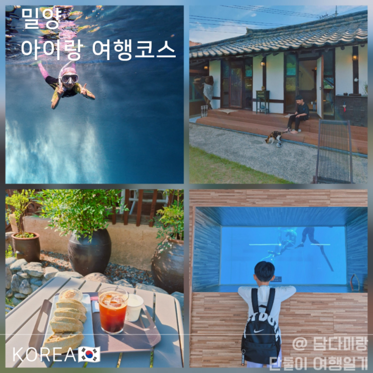  아이랑 밀양 여행 코스, 이색 잠수풀장과 고양이 카페 반나절 동선