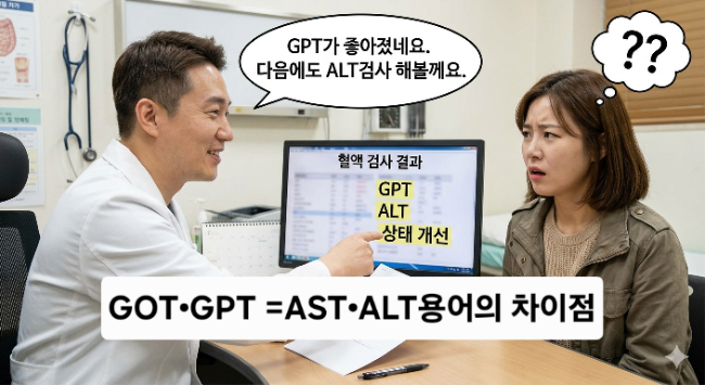 GOT GPT를 AST ALT라고도 부르죠? 간기능 검사 용어의 뜻과 차이 그리고 정상 수치의 해석