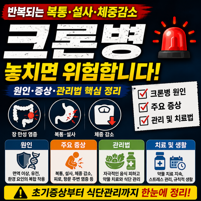 단순 장염 vs 크론병 증상 가장 큰 차이는 "이것"이었습니다