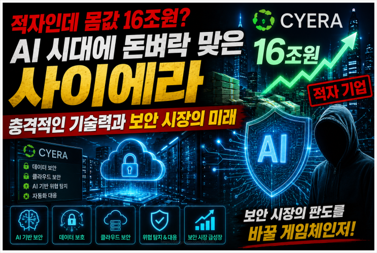  적자인데 몸값 16조원? AI 시대에 돈벼락 맞은 사이에라의 충격적인 기술력과 보안 시장의 미래