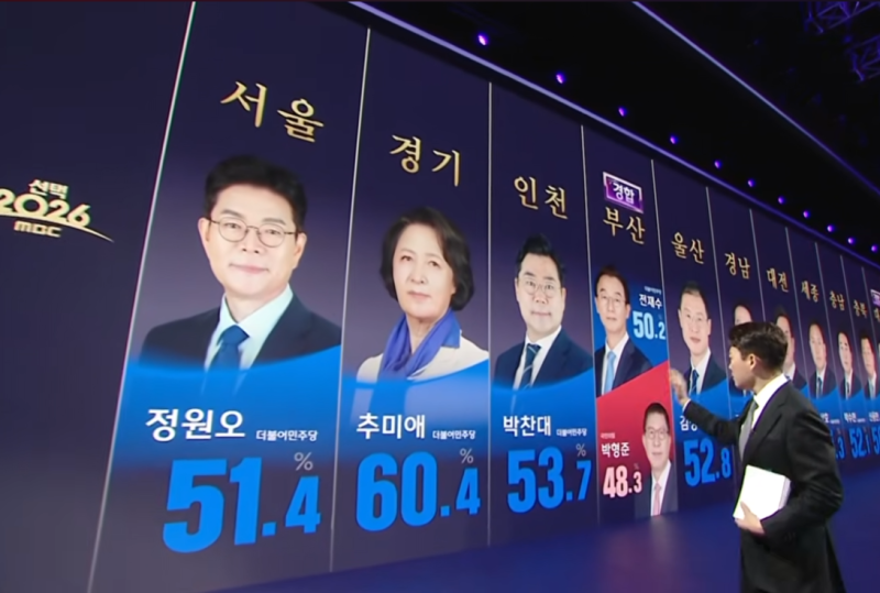 2026 지방선거 민주당 11곳 우세, 국민의힘 1곳 이유는