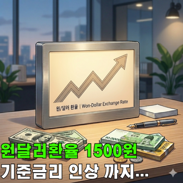  미국 원달러환율 1500원 이유 3가지, 기준금리인상 가능성까지