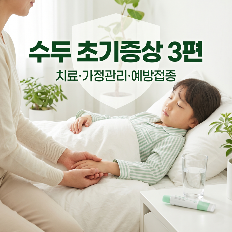 수두 초기증상 3편 — 어떻게 치료하고, 집에서 어떻게 돌보며, 어떻게 예방할까