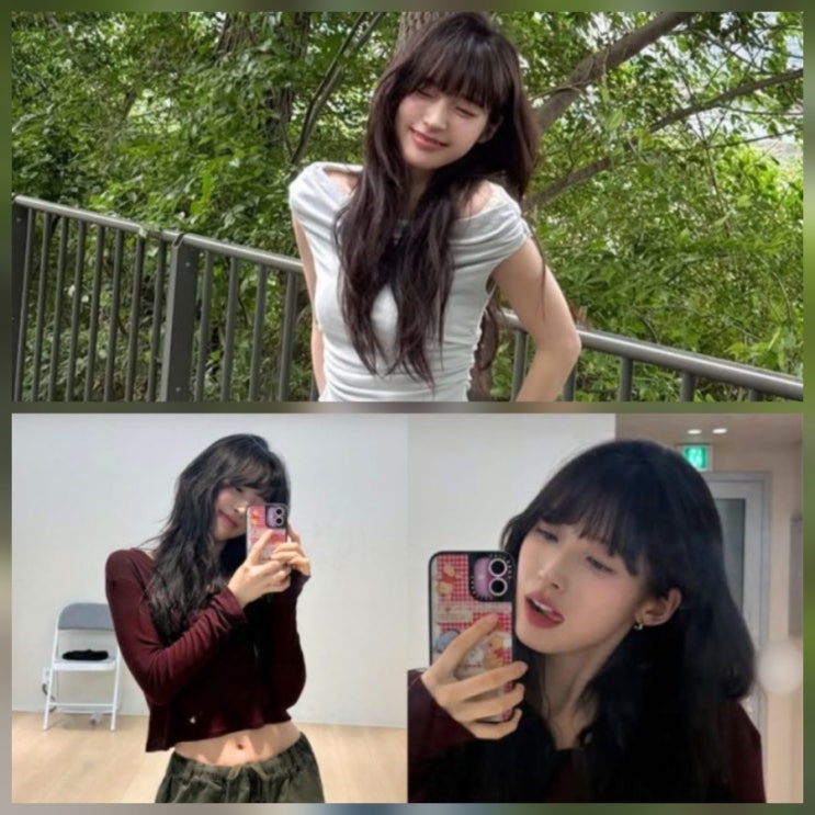 오마이걸 아린 뼈말라 스타일링 인스타 프로필