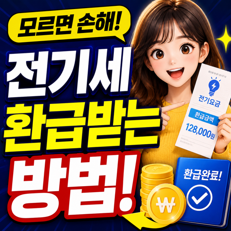  전기세 환급받는 방법 모르면 손해입니다