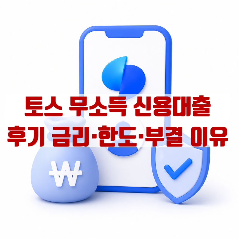 토스 무소득 신용대출 후기, 기대출 있어도 가능 금리·한도·부결 이유까지