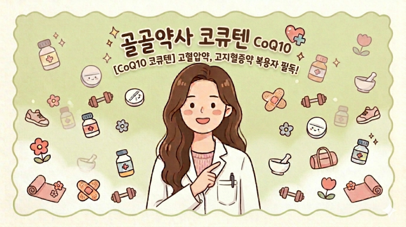 [CoQ10 코큐텐] 고혈압약, 고지혈증약 복용자 필독! CoQ10코큐텐 섭취가 필요한 이유
