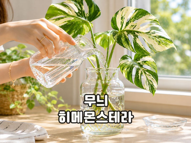 히메몬스테라 키우기 무늬히메몬스테라 수경재배·번식