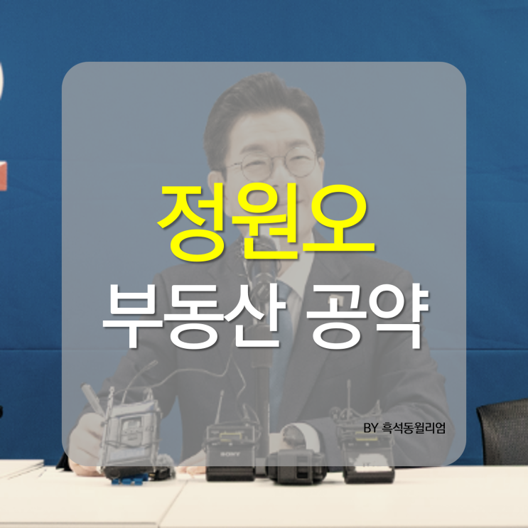 <b>정원오</b> 부동산 공약 모음