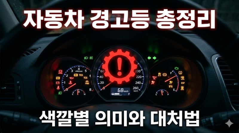 갑자기 켜진 계기판 경고등? 운전자가 반드시 알아야 할 표시등 종류 10가지