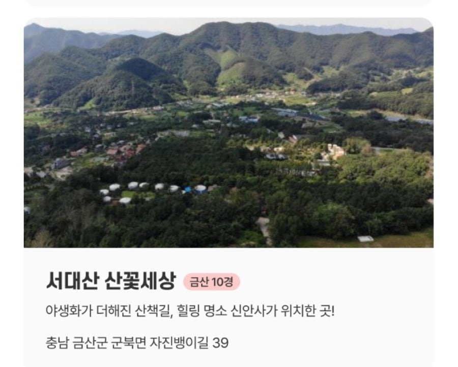 서대산 약용 자연 휴양림 사진 6
