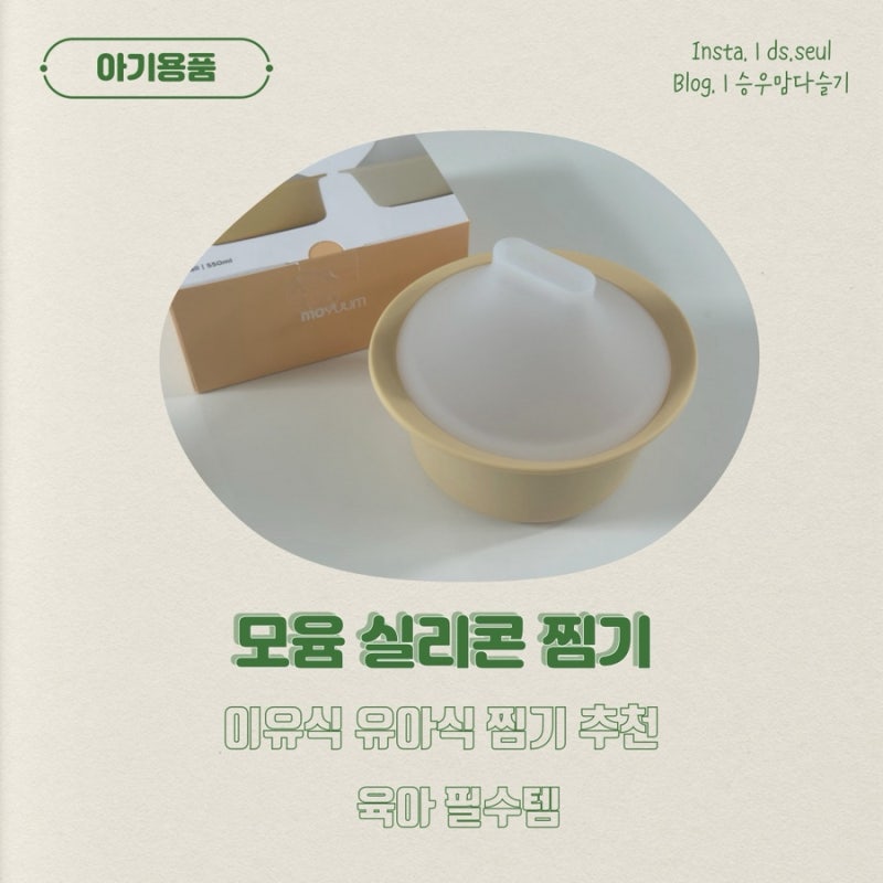 이유식, 유아식 찜기 추천 : 모윰 실리콘 타진 찜기