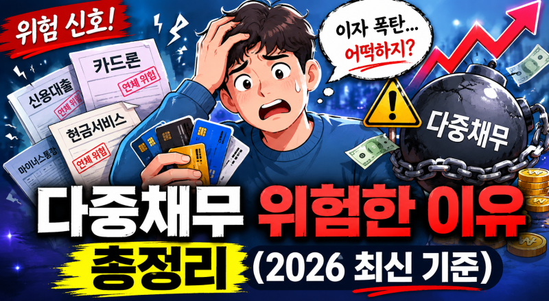 다중채무 위험한 이유 총정리 (2026 최신 기준)
