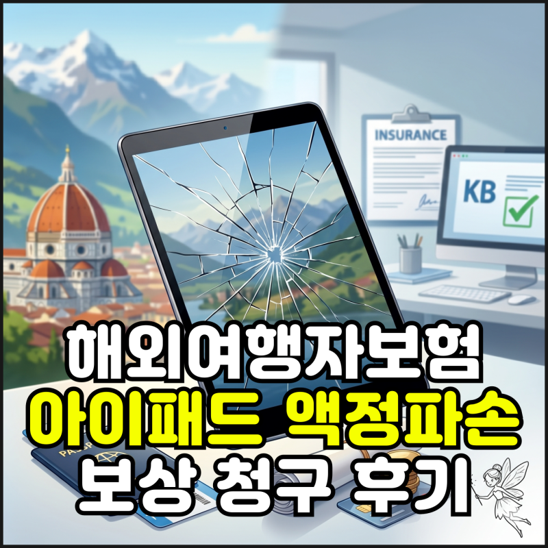 해외여행자보험 아이패드 액정파손 보상 후기 | KB해외여행보험 청구 방법 & 필요서류