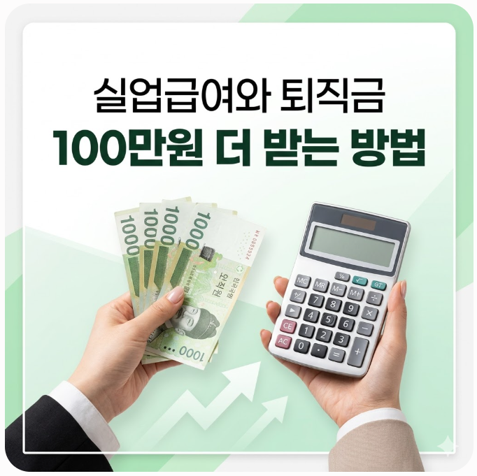  실업급여와 퇴직금 100만원 더 받는 통상임금 평균임금 계산법