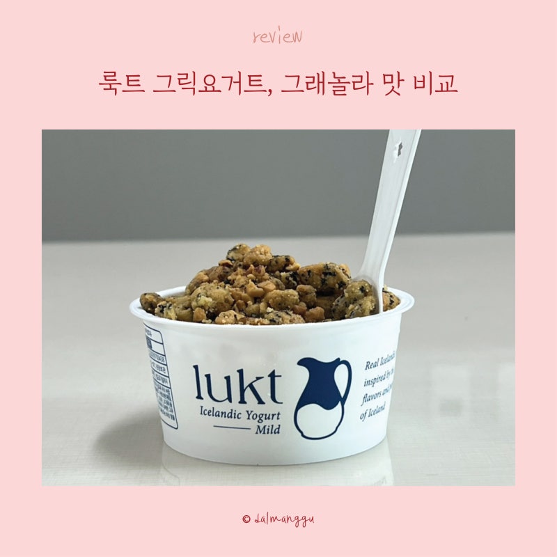 룩트 그릭요거트 마일드&띠크 비교, 그래놀라 맛 비교 및 추천