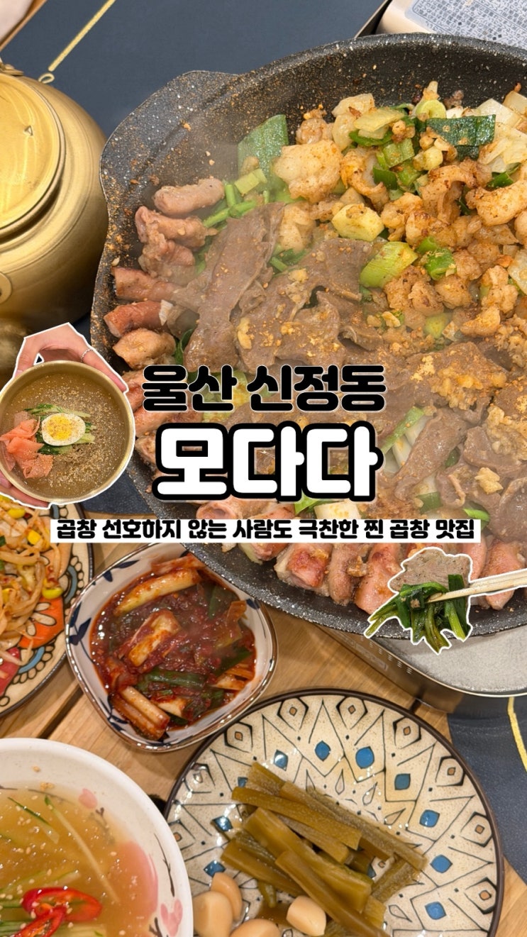  구이며 전골까지 맛있는 캠핑 분위기 느끼며 먹을 수 있는 울산곱창맛집 모다다