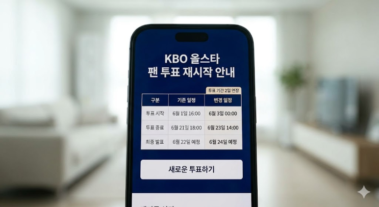  "첫날 투표가 전부 날아갔다" KBO 올스타 투표 무효 삼성 최형우 박승규 포지션 오류 재투표 일정 총정리