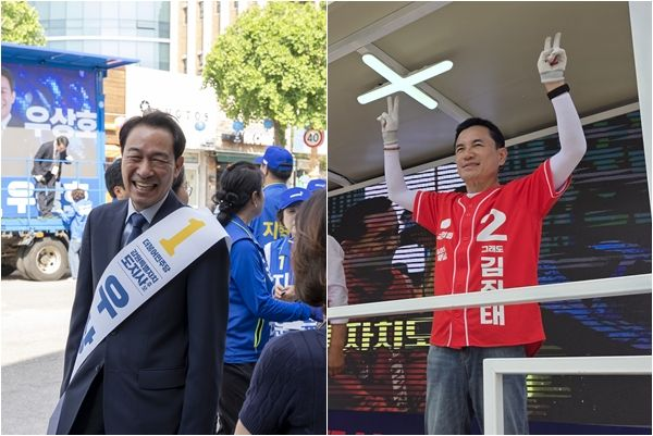 강원도지사 여론조사 후보 우상호 44.7% VS 김진태 37.4%(엠브레인퍼블릭) 당선인 누가될까?