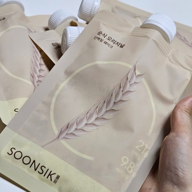 순식랩 식물성 단백질 쉐이크 국산콩으로 만들어 어린이 키즈도 먹을수있음