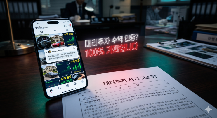  인스타 코인 수익 인증 대리투자 사기? 가짜 트레이더 먹튀 고소법