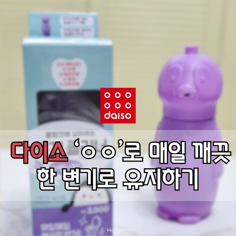 다이소 변기클리너 넣으면 끝, 변기세정제로 매일 깨끗하게 유지하기