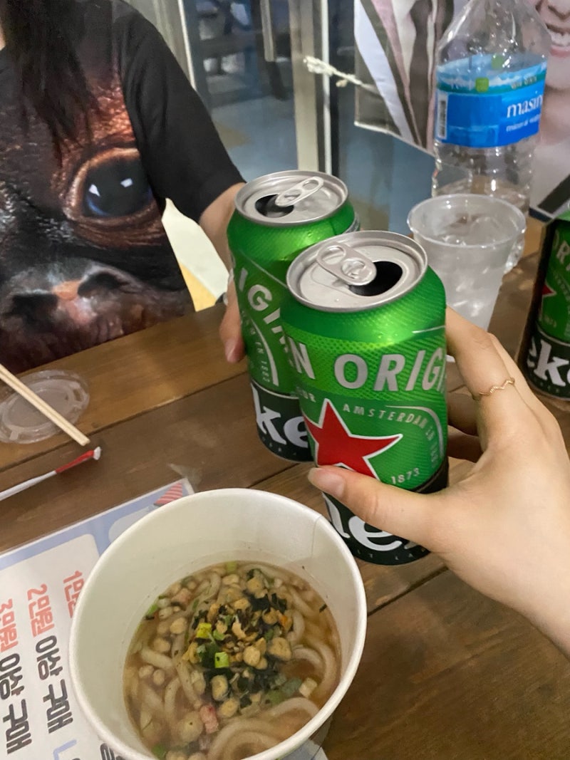 GS25 리얼프라이스 가쓰오우동 솔직후기 가성비 편의점 안주로 완전 강추