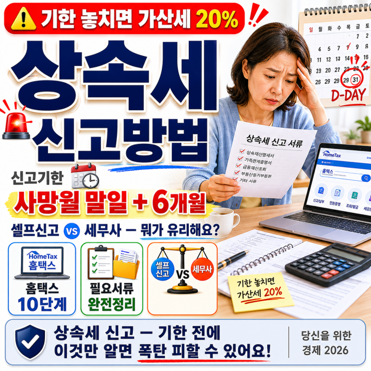  상속세 기한놓쳐 폭탄맞지 말고 신고방법 말해줄게