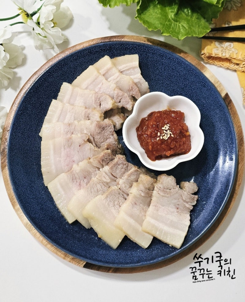 무수분 전기압력밥솥 수육 삶는 법 삼겹살 수육 레시피