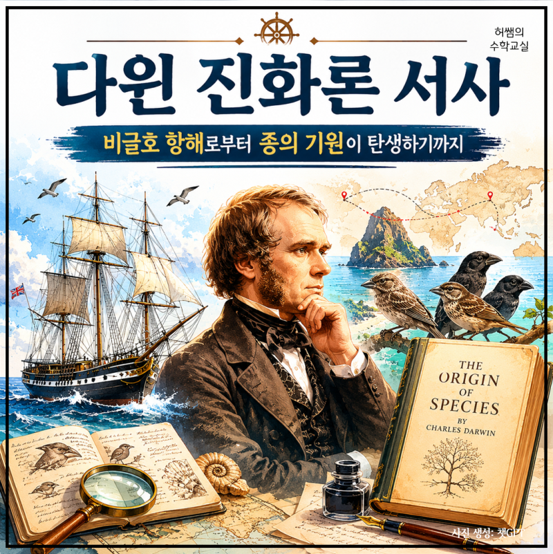 다윈 진화론 서사 | 비글호 항해로부터 종의 기원이 탄생하기까지