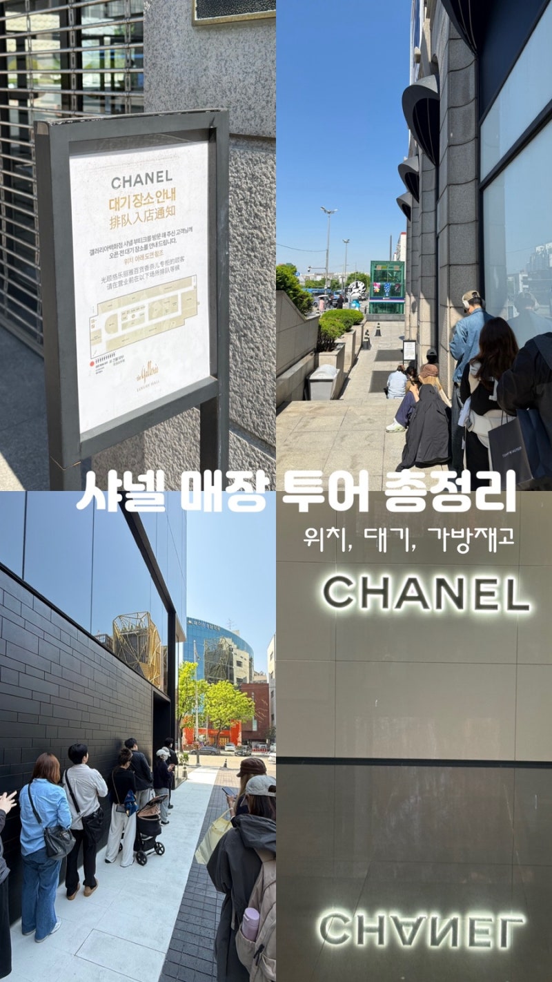 ️샤넬 매장 투어 총정리(7매장)ㅣ서울 6(갤러리아 오픈런) + 부산 신세계 센텀시티점 오픈런,....
