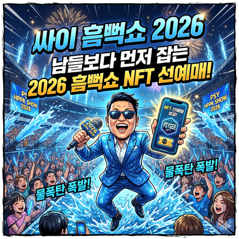 싸이 흠뻑쇼 2026 일정·티켓,남들보다 한 발 먼저 잡는 2026 흠뻑쇼 NFT 선예매의 모든 것