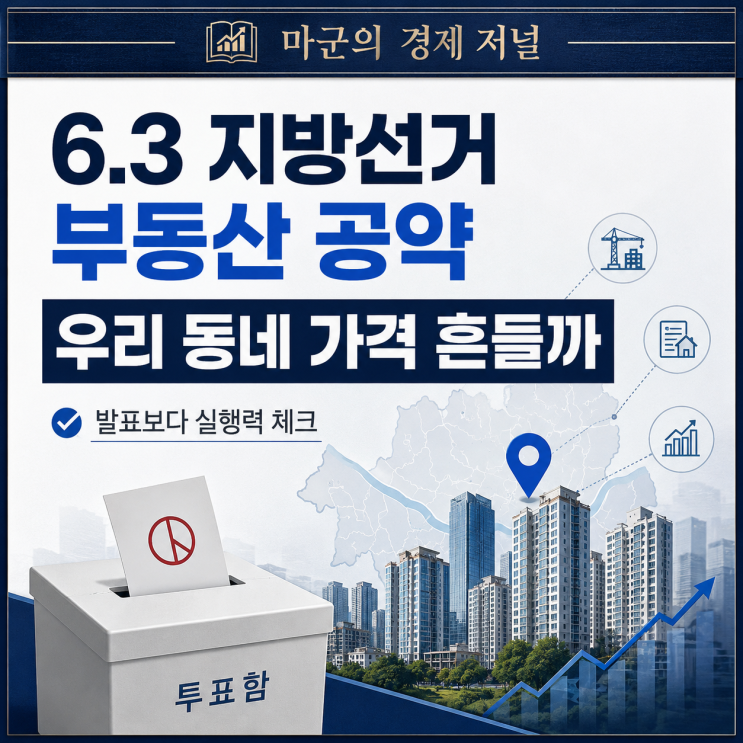  6.3 지방선거 부동산 공약, 내 지역 집값 흔들까