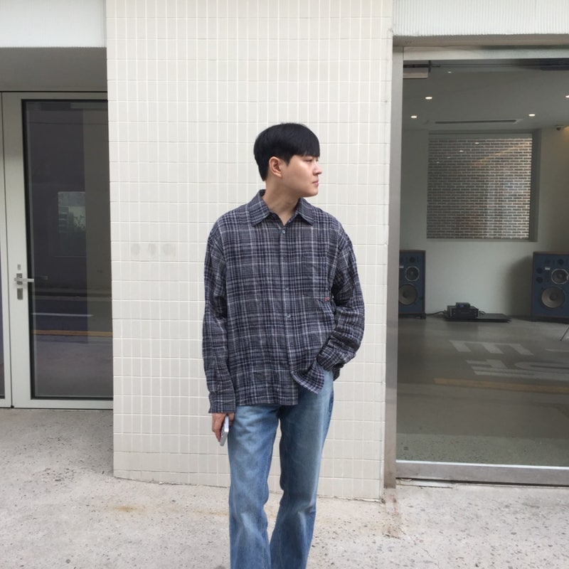 스튜디오톰보이 남자 여름 체크셔츠 구매후기
