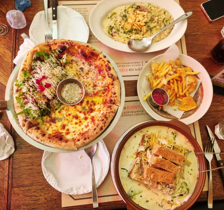  영통 파스타 피자 맛집 PPK키친 뚝배기 빠네와 도우가 맛있었던 피자 후기