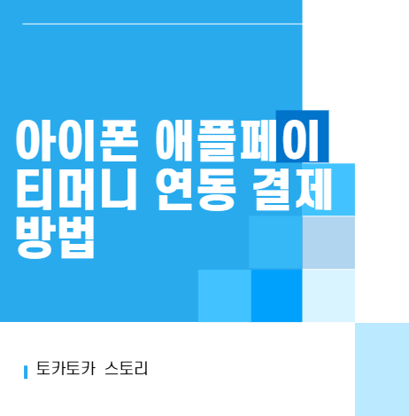 아이폰 애플페이 티머니 연동 결제 방법