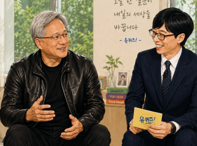 "전 세계 최초입니다" 젠슨황이 유재석을 만나기로 한 진짜 이유, 유퀴즈 역대급 게스트 등장