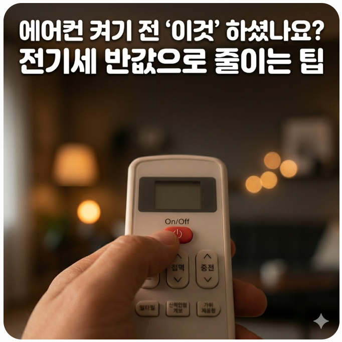  에어컨 켜기 전 '이것' 하셨나요? 전기세 반값으로 줄이는 팁