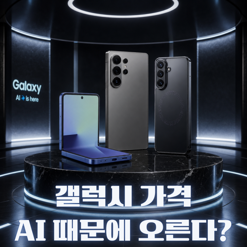 삼성 갤럭시 가격 인상 가능성｜AI 메모리 전쟁에 갤럭시S26·Z폴드7·Z플립7 더 비싸지나