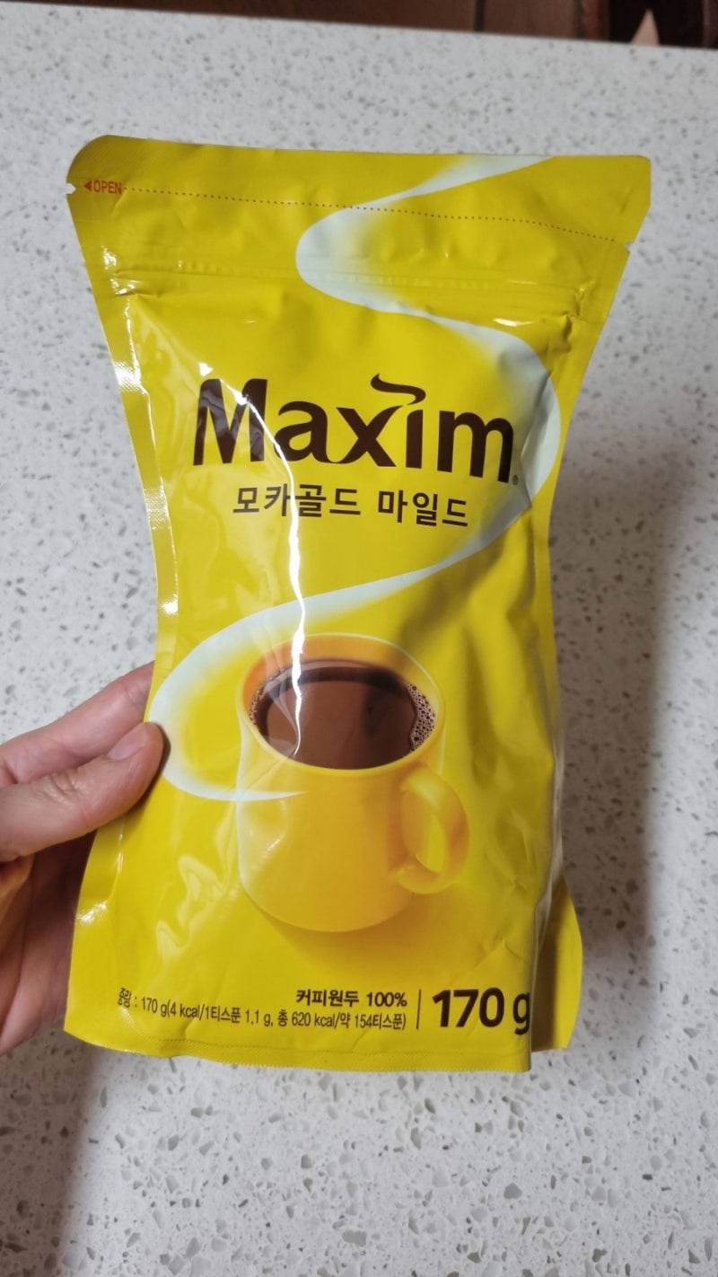[내돈내산] 맥심 모카골드 마일드 원두커피믹스 170g 리필용 구매후기 맥심 디카페인과 비교....