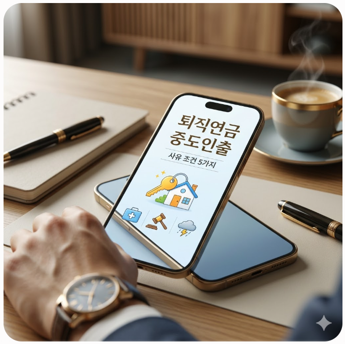 급전 필요할 때 퇴직연금 중도인출 가능할까? 사유 조건 5가지 총정리