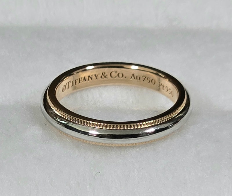 TIFFANY&CO 티파니앤코 밀그레인 웨딩밴드 사이즈 늘리기 수리.