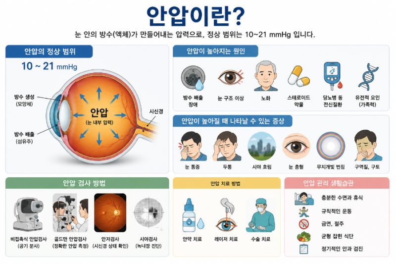 "눈이 뻐근하고 두통이 있다면?" 녹내장의 시작일 수 있는 안압 상승 신호. 안압 상승의 원인....