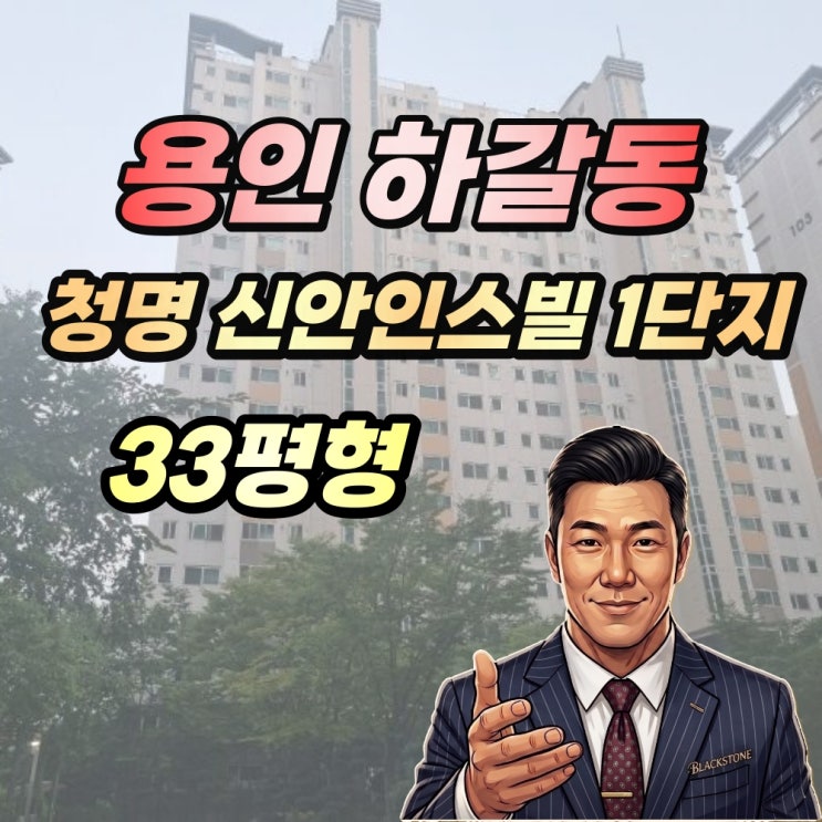  기흥구 하갈동 청명호수마을신안인스빌 1단지 경매 33평형 (2024타경80820)