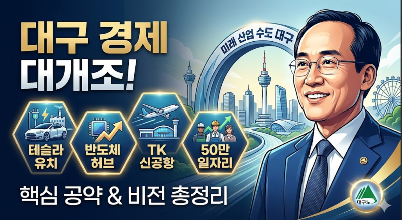 [지선 결과] 추경호 대구시장 당선! "테슬라 유치·대구 경제 대개조" 핵심 공약 및 비전 총정....