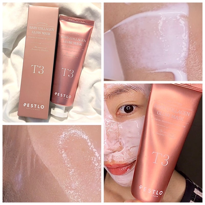 [랩핑팩 추천] ✨페슬로 T3 베이비 콜라겐 글로우 마스크✨ 솔직후기 :: 아기콜라겐 랩핑팩으....