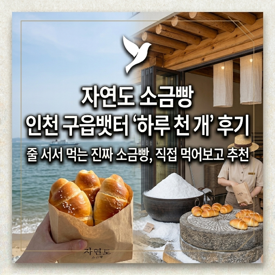  자연도 소금빵 구읍뱃터, 웨이팅 줄 서기 전 필독 꿀팁